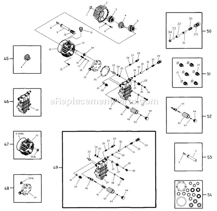Page B Diagram and Parts List for 1042-4  Briggs and Stratton Pressure Washer
